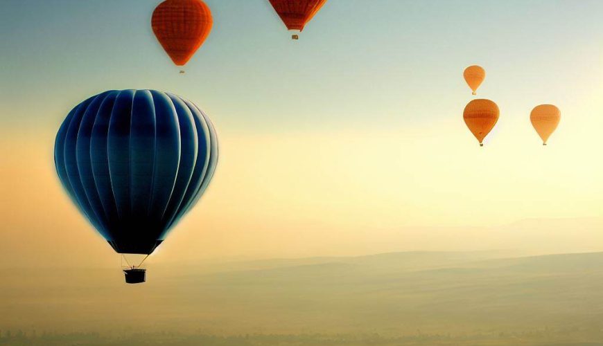 Hot Air Balloons Over Pamukkale